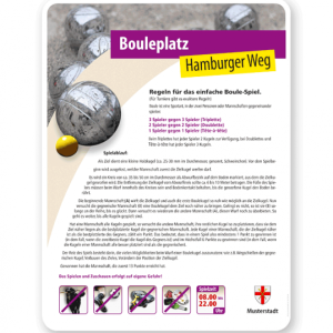 Schild Bouleplatz 5P - PV