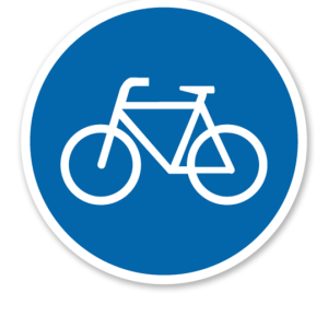 Gebotszeichen Fahrradweg