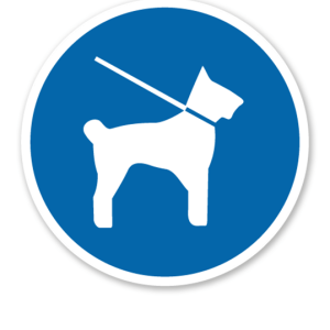 Gebotszeichen Hunde Leinenzwang
