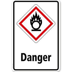 GHS - Schild Danger, entzündend