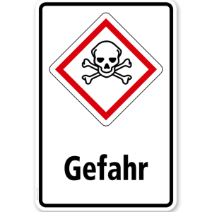 GHS - Schild Gefahr, giftig