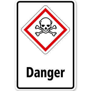 GHS - Schild Danger, giftig