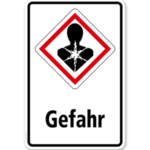 GHS - Schild Gefahr, Gesundheitsgefahr