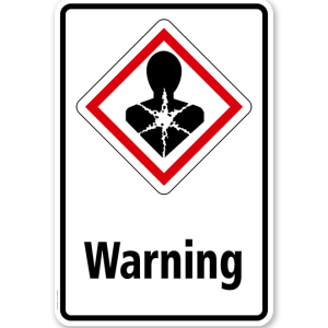 GHS - Schild Warning, Gesundheitsgefahr