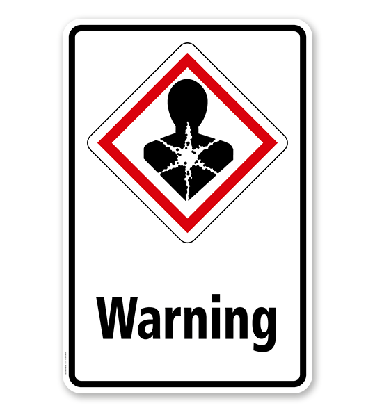 GHS - Schild Warning, Gesundheitsgefahr