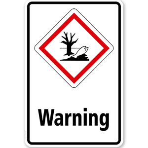 GHS - Schild Warning, Umwelt