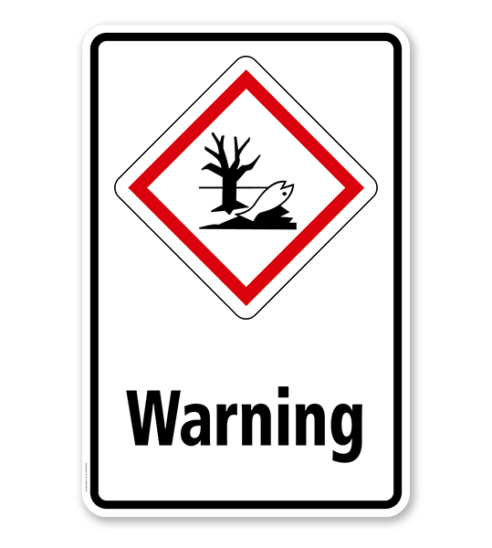 GHS - Schild Warning, Umwelt