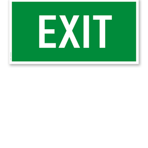 Fluchtwegschild Rettungsweg / Notausgang Exit