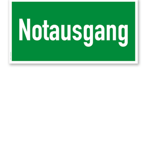 Fluchtwegschild Rettungsweg / Notausgang