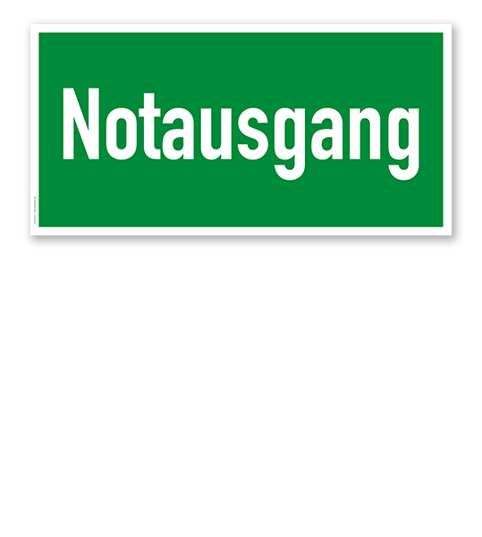 Fluchtwegschild Rettungsweg / Notausgang