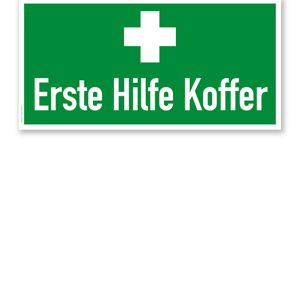 Fluchtwegschild Erste Hilfe Koffer