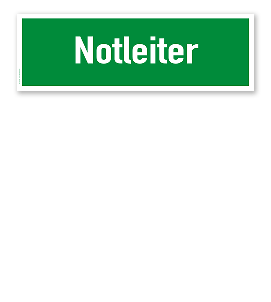 Fluchtwegschild / Rettungsschild Notleiter