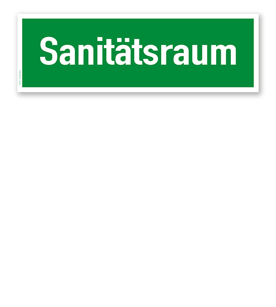 Fluchtwegschild / Rettungsschild Sanitätsraum