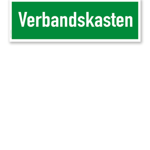 Fluchtwegschild / Rettungsschild Verbandskasten