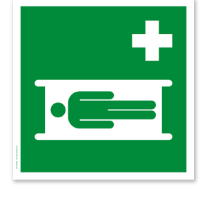 Rettungszeichen Krankentrage nach DIN EN ISO 7010 - E 013
