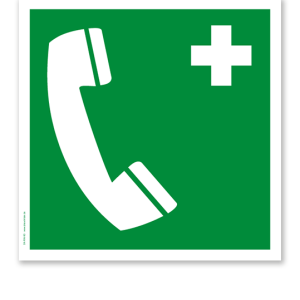 Rettungszeichen Notruftelefon nach DIN EN ISO 7010 - E 004