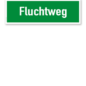 Fluchtwegschild / Rettungsschild Fluchtweg