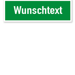 Fluchtwegschild / Rettungsschild individuell