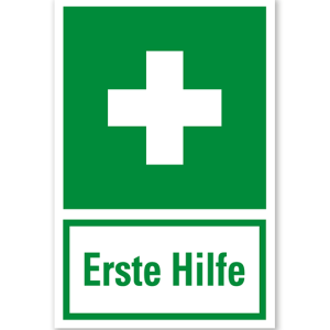 Rettungszeichen Erste Hilfe praxisbewährt - Kombi
