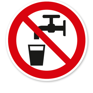 Verbotszeichen Kein Trinkwasser nach BGV A8 - P05