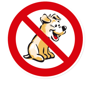 Verbotszeichen Für Hunde verboten