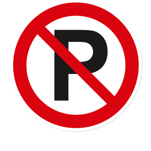 Verbotszeichen Parken verboten