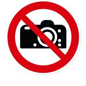 Verbotszeichen Fotografieren verboten nach DIN EN ISO 7010 - P 029