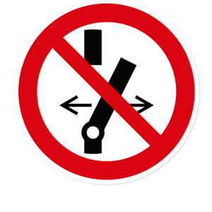 Verbotszeichen Schalten verboten nach DIN EN ISO 7010 - P 031