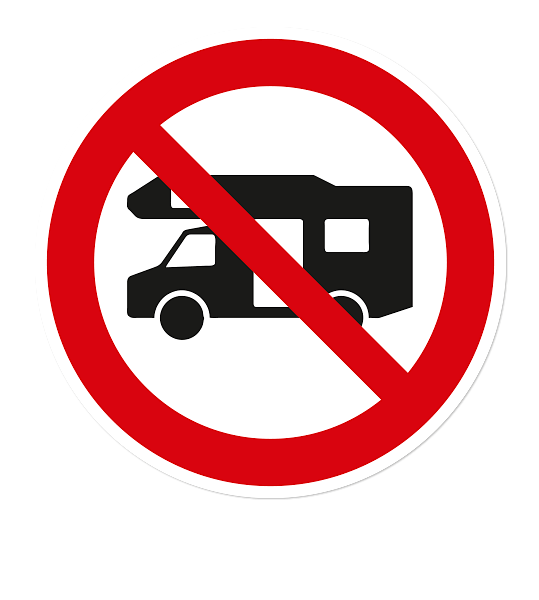 Verbotszeichen Für Wohnmobile verboten