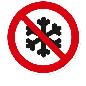 Verbotszeichen Kein Winterdienst