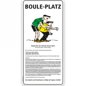 Schild Bouleplatz - PV