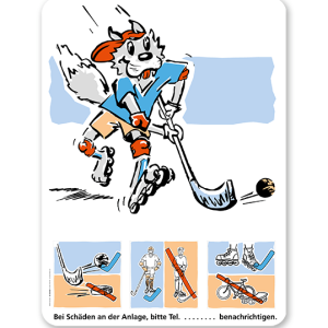 Spielplatzschild Hockey - SP