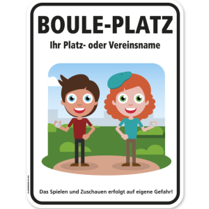 Schild Bouleplatz - SP 03