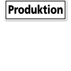 Textschild Produktion - TX