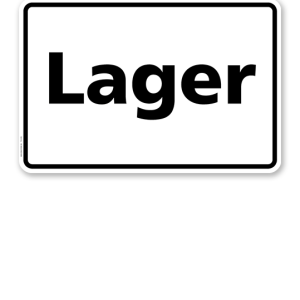 Textschild Lager - TX