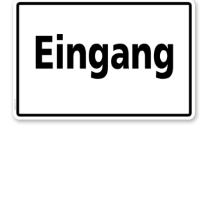 Textschild Eingang - TX