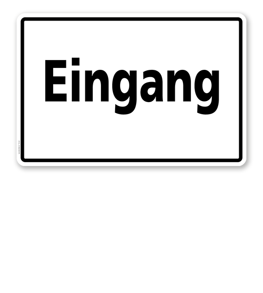 Textschild Eingang - TX