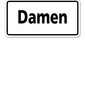 Textschild Damen - TX