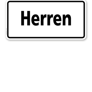 Textschild Herren - TX