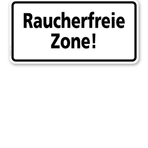 Textschild Raucher sind uns willkommen - TX