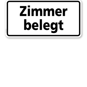 Textschild Zimmer belegt - TX