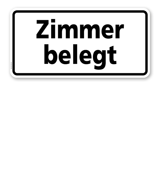 Textschild Zimmer belegt - TX