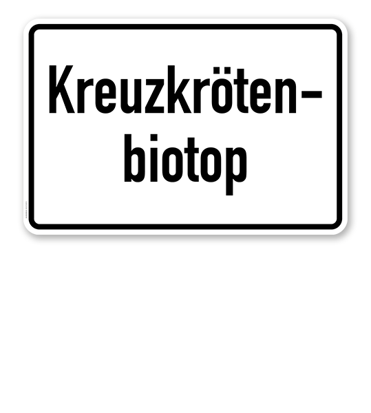 Textschild Kreuzkrötenbiotop - TX