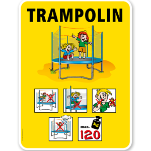 Spielplatzschild Trampolin - VSS