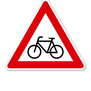 Radverkehr, Aufstellung rechts - Verkehrsschild VZ 138-10