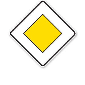 Vorfahrtstraße - Verkehrsschild VZ 306