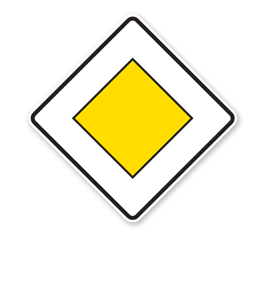 Vorfahrtstraße - Verkehrsschild VZ 306