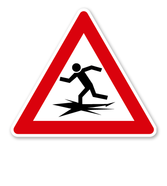 Verkehrsschild Warnung vor Eiseinbruch