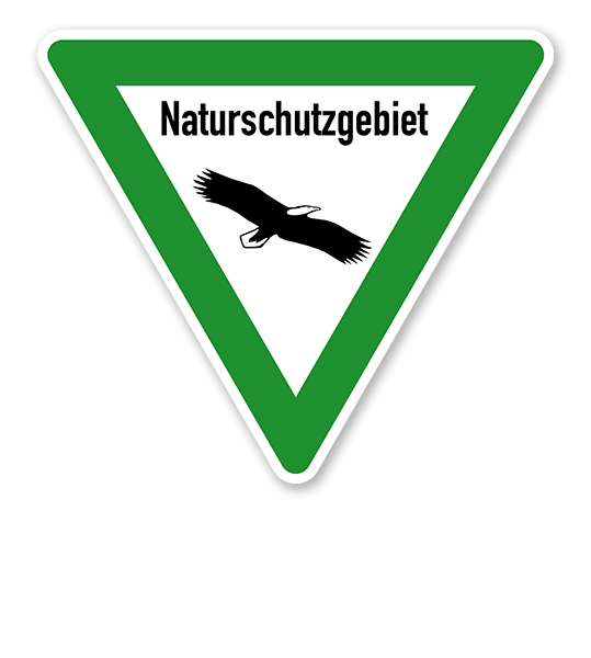 Verkehrsschild Naturschutzgebiet – Eule