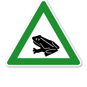Verkehrsschild Krötenwanderung